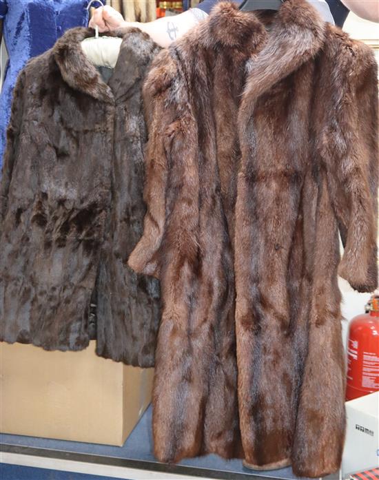 Two fur coats